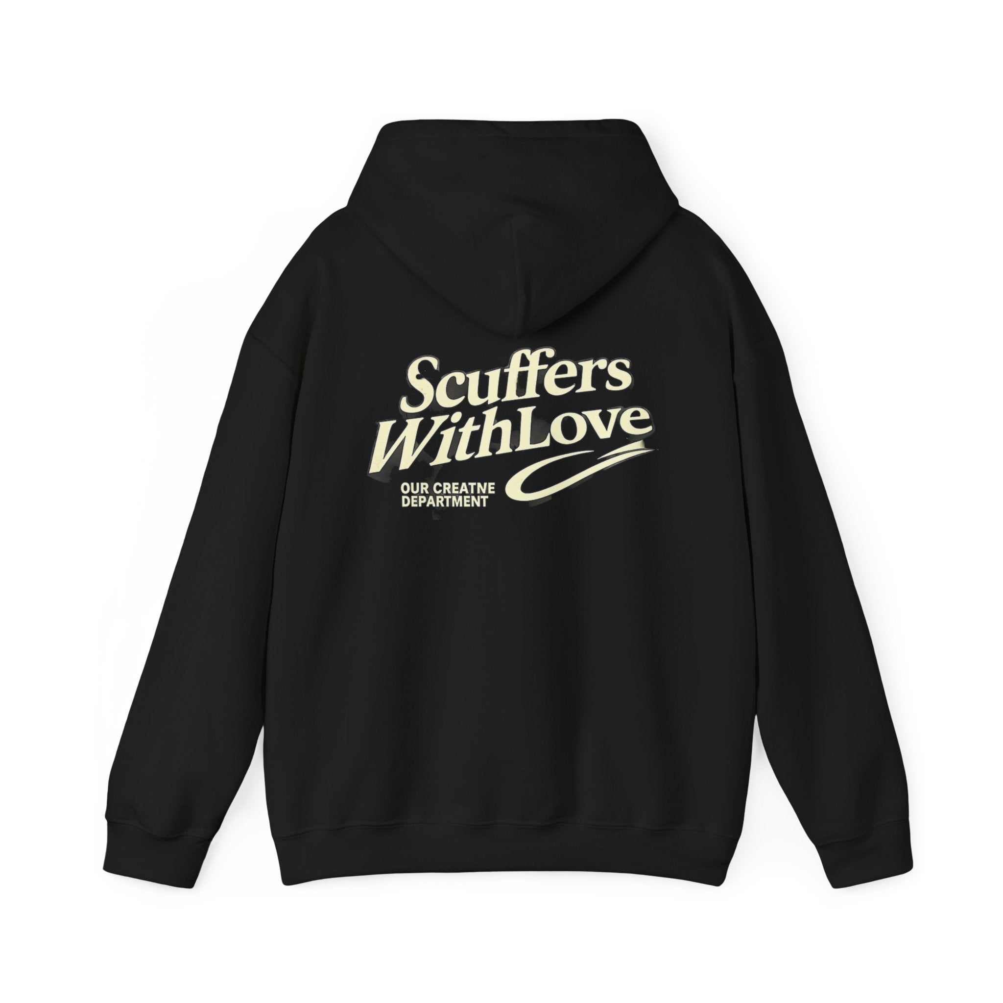 Scuffers With Love Hoodie — Vintage Script Back Print