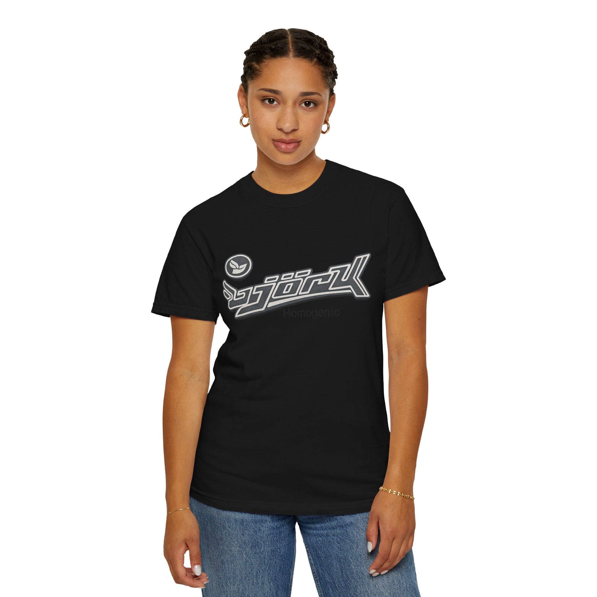 Retro Futuristic Logo T-Shirt — 'Sjørk' Graphic Tee