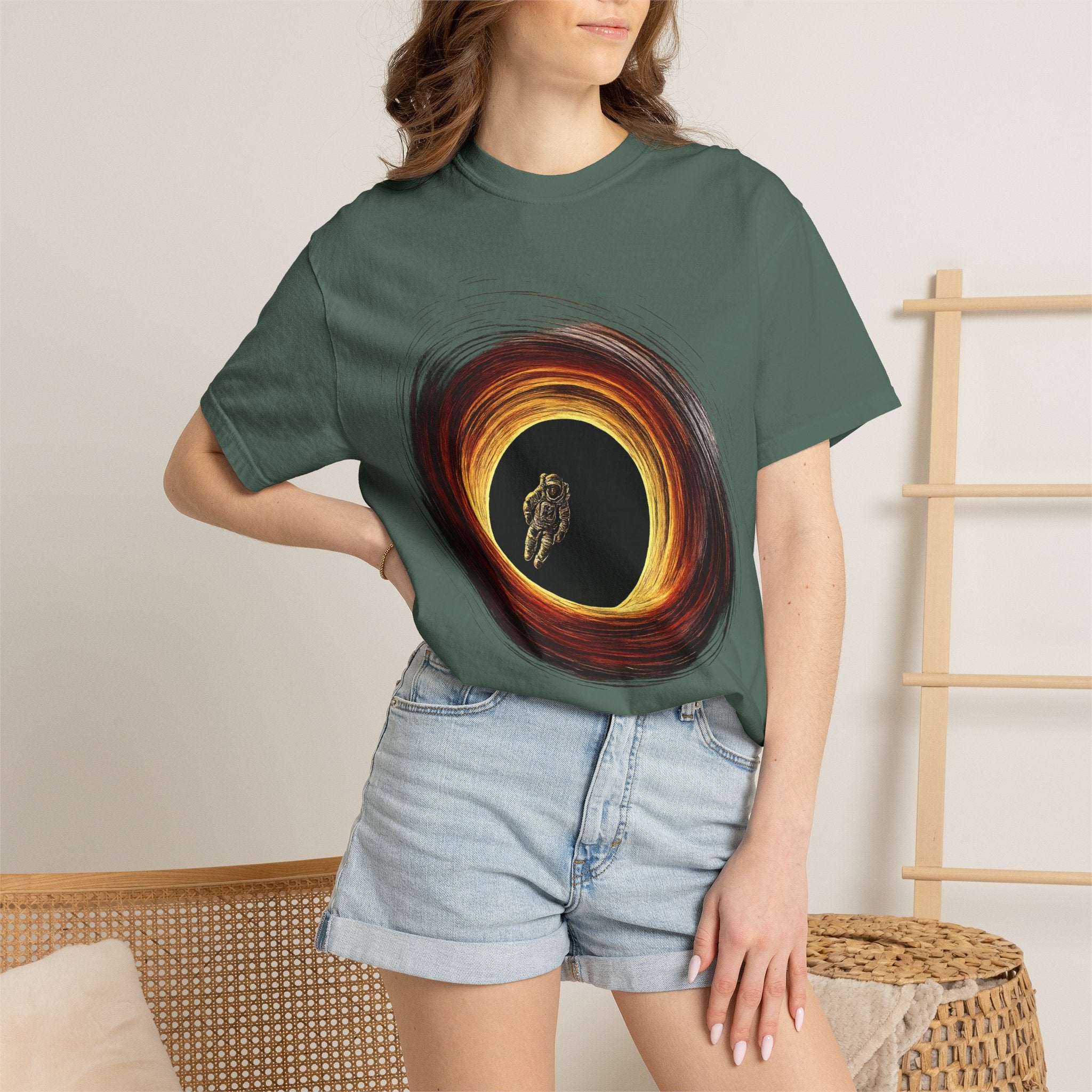 Astronaut Black Hole Graphic Tee