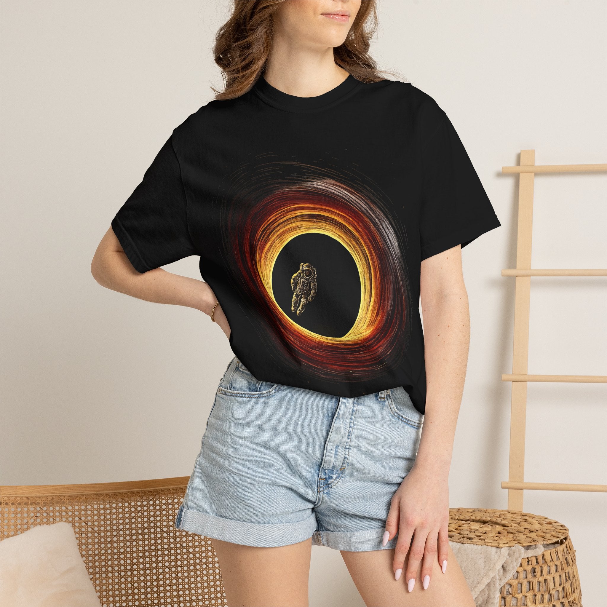 Astronaut Black Hole Graphic Tee