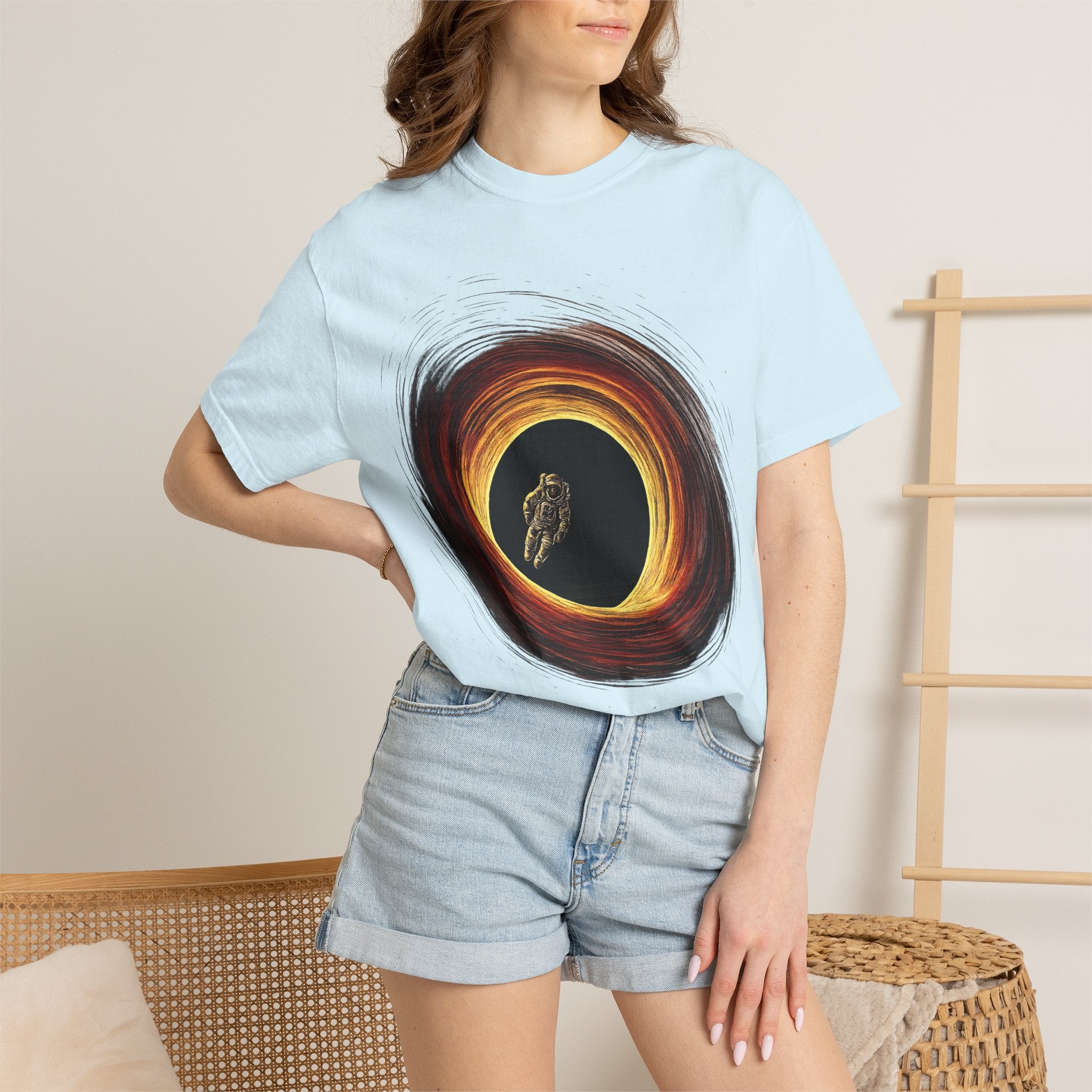 Astronaut Black Hole Graphic Tee