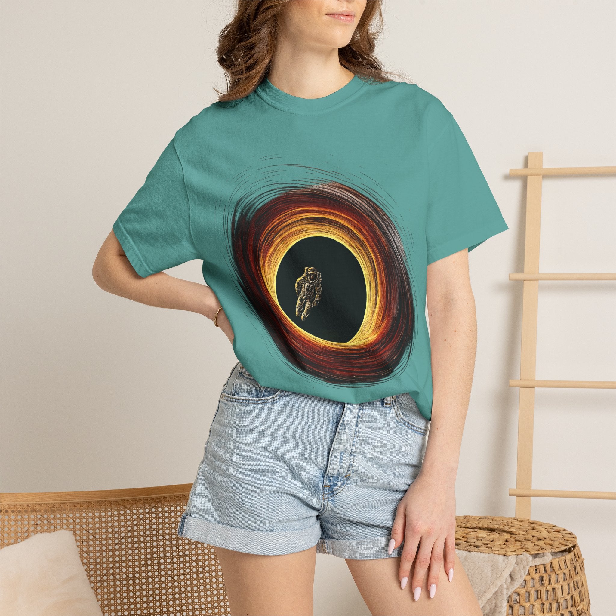 Astronaut Black Hole Graphic Tee