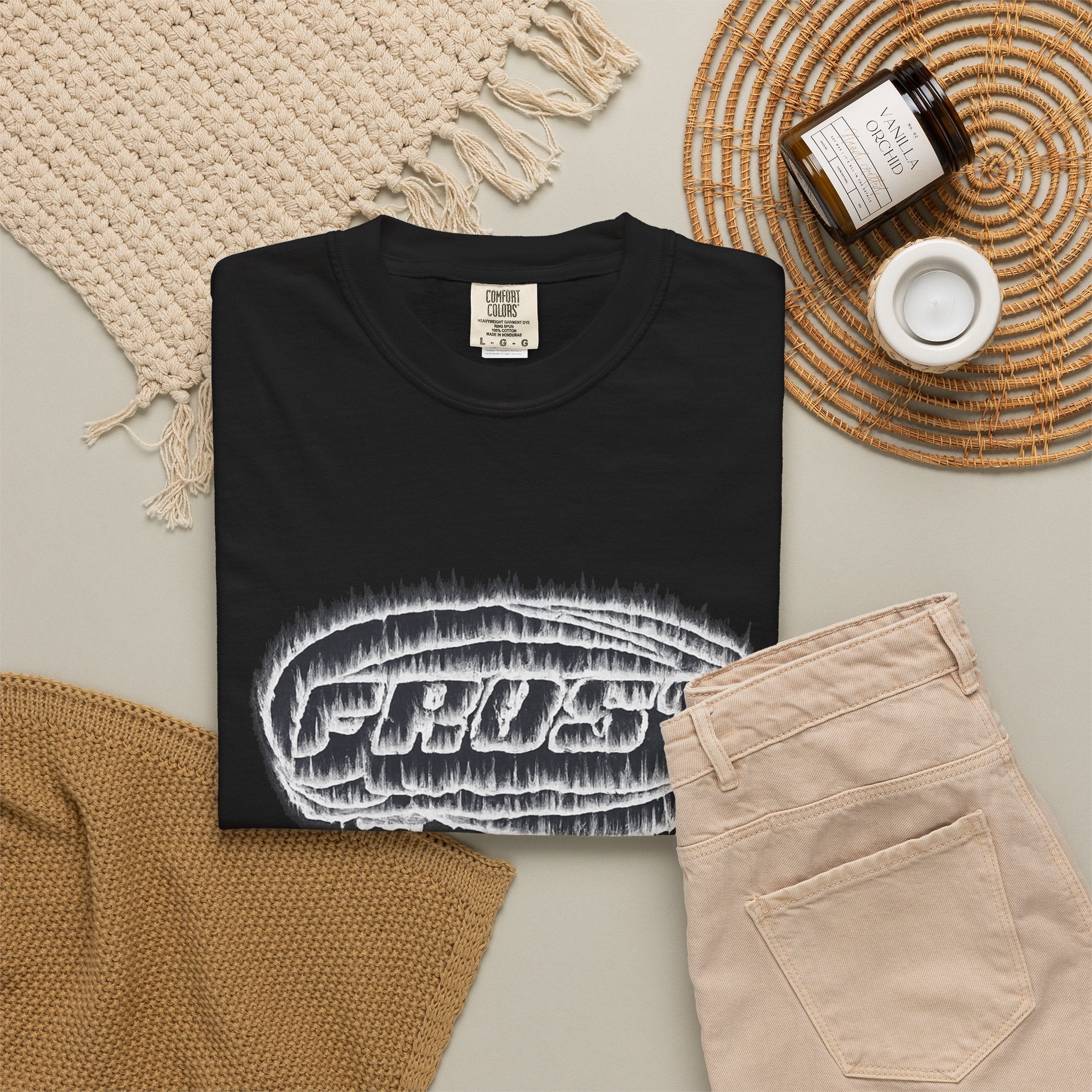 Frost Graphic T-Shirt — Retro Icy Logo Tee
