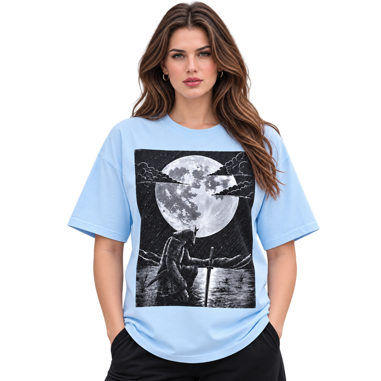 Moonlit Valor Artistic Unisex Graphic Tee