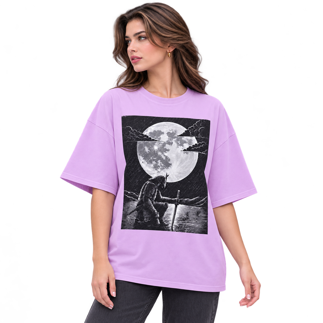 Moonlit Valor Artistic Unisex Graphic Tee