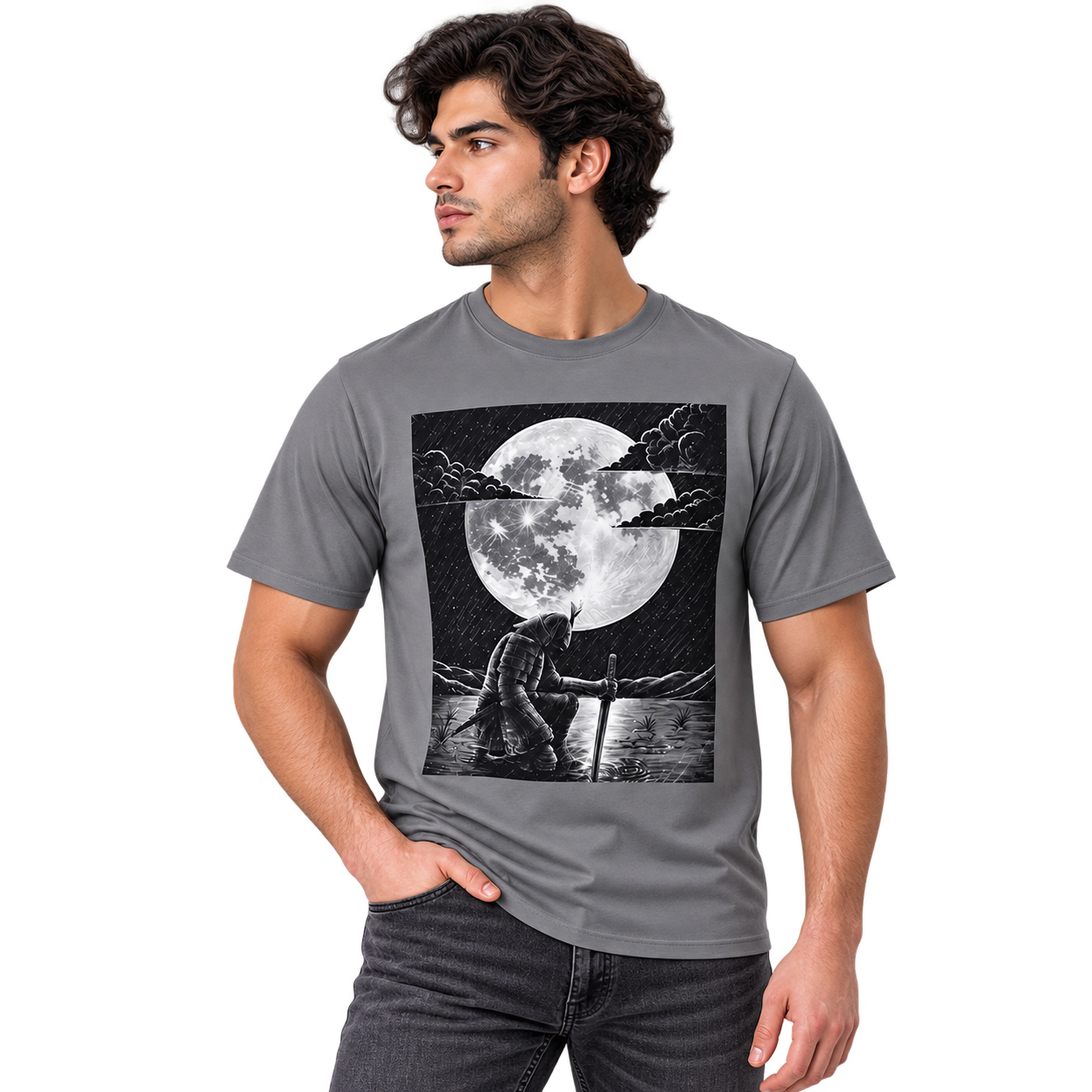 Moonlit Valor Artistic Unisex Graphic Tee