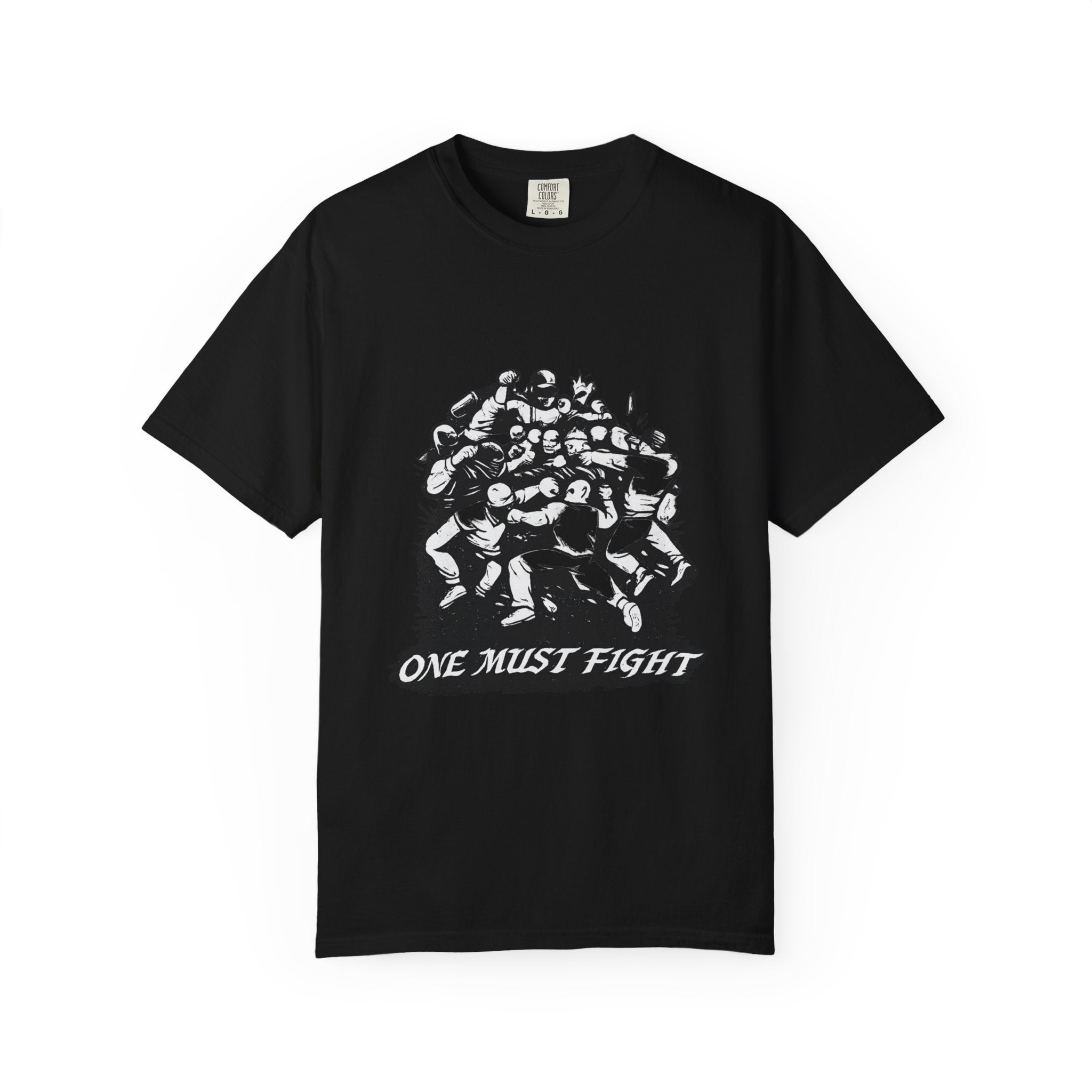 One Must Fight T-Shirt — Vintage Group Fight Graphic Tee
