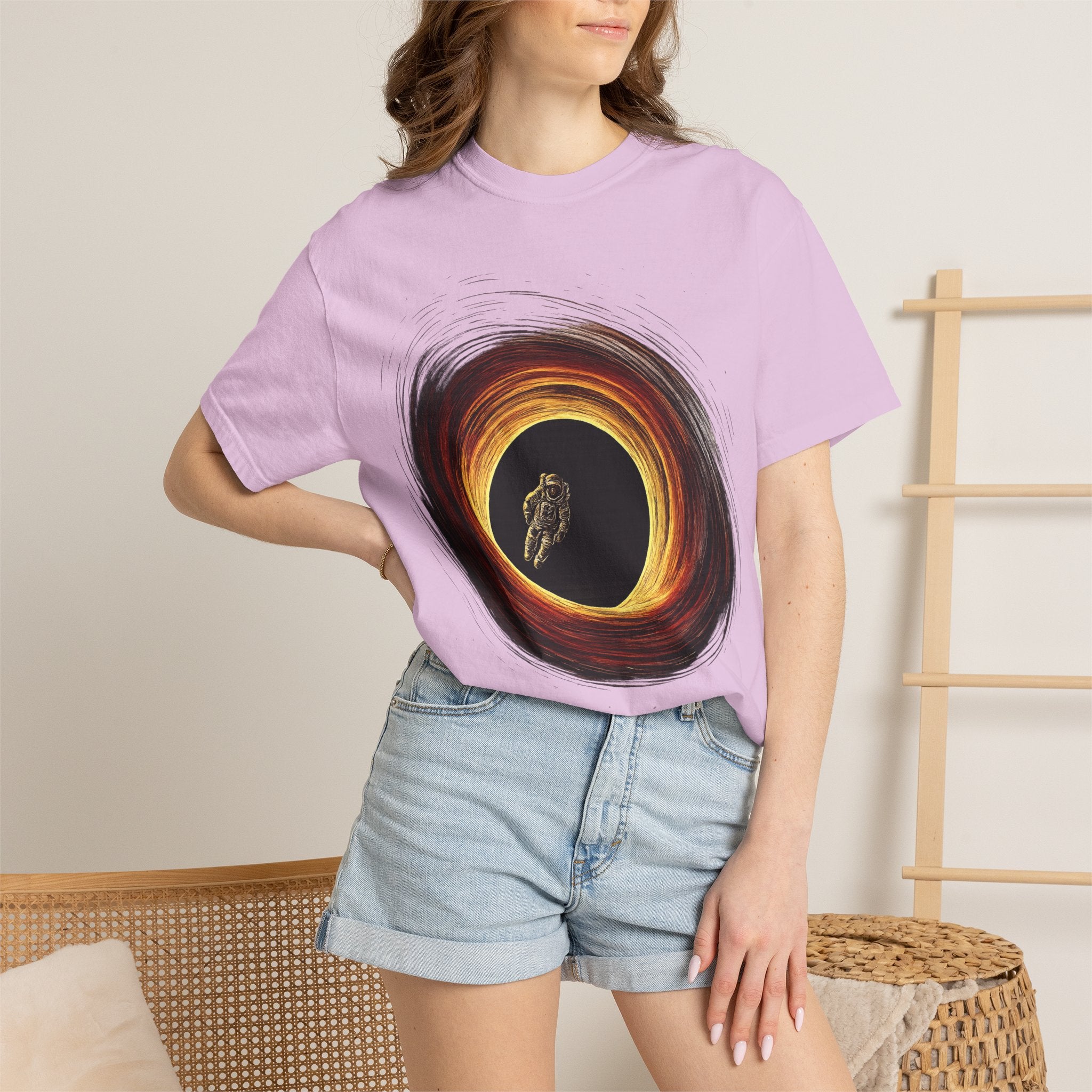 Astronaut Black Hole Graphic Tee
