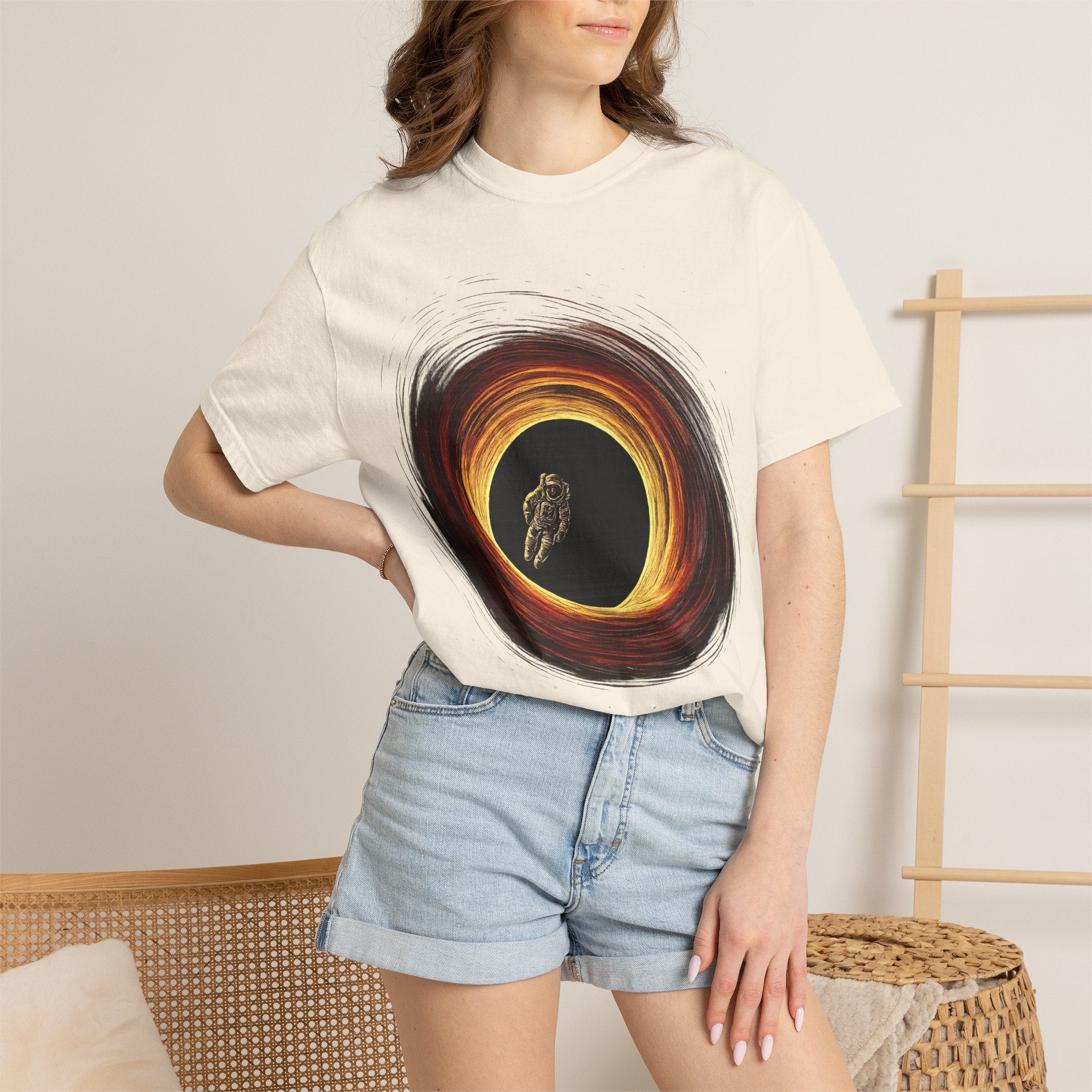 Astronaut Black Hole Graphic Tee