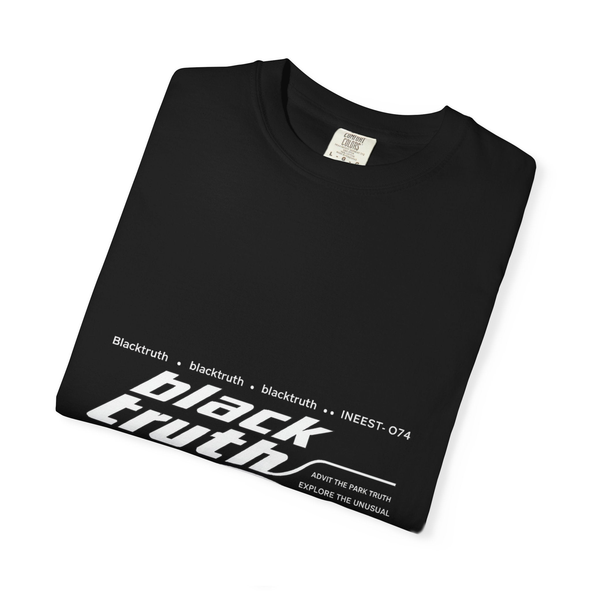 Black Truth Graphic T-Shirt — Retro Bold Logo Tee