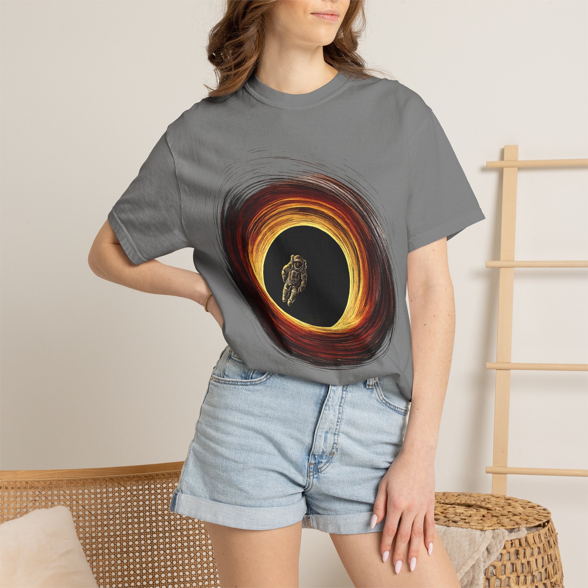 Astronaut Black Hole Graphic Tee