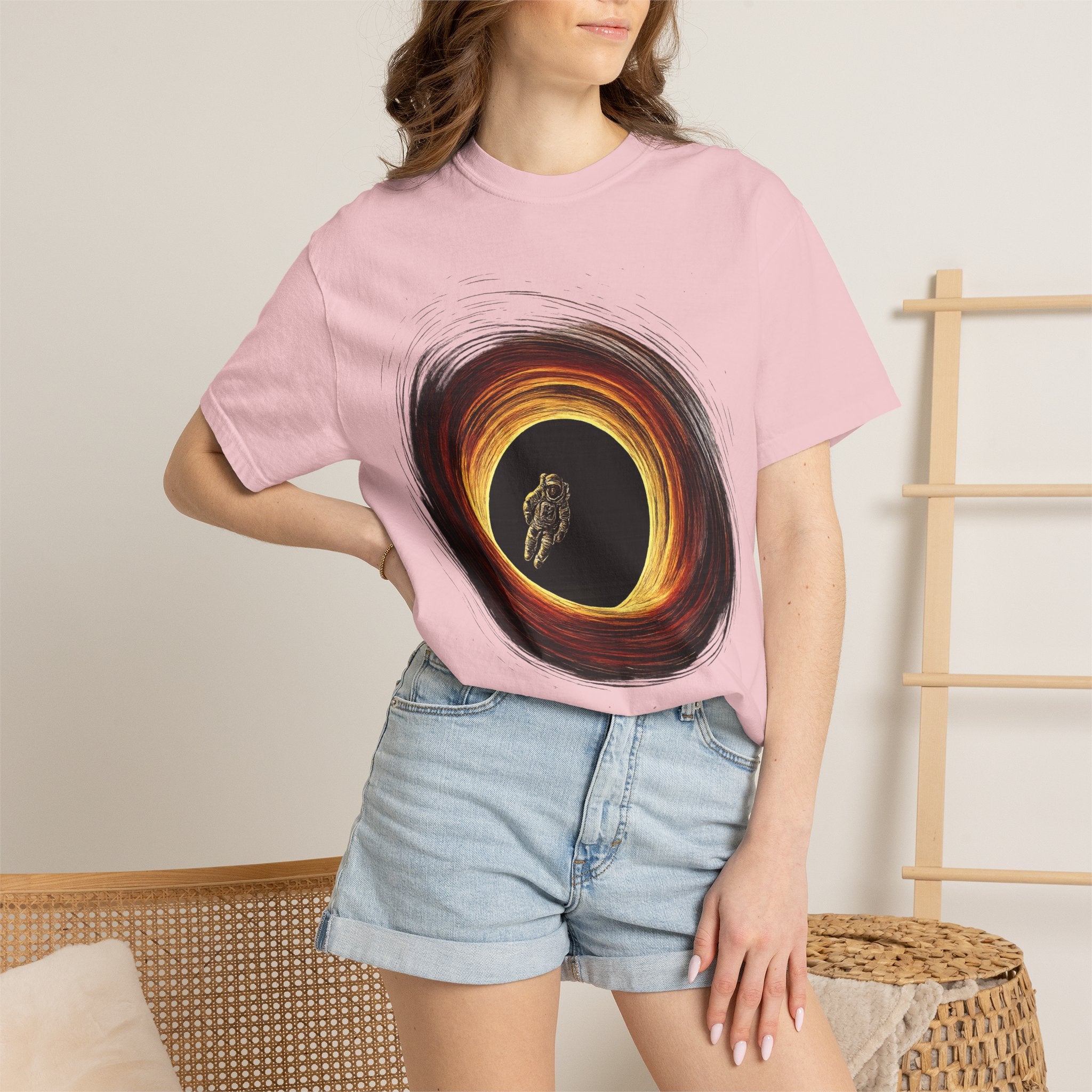 Astronaut Black Hole Graphic Tee