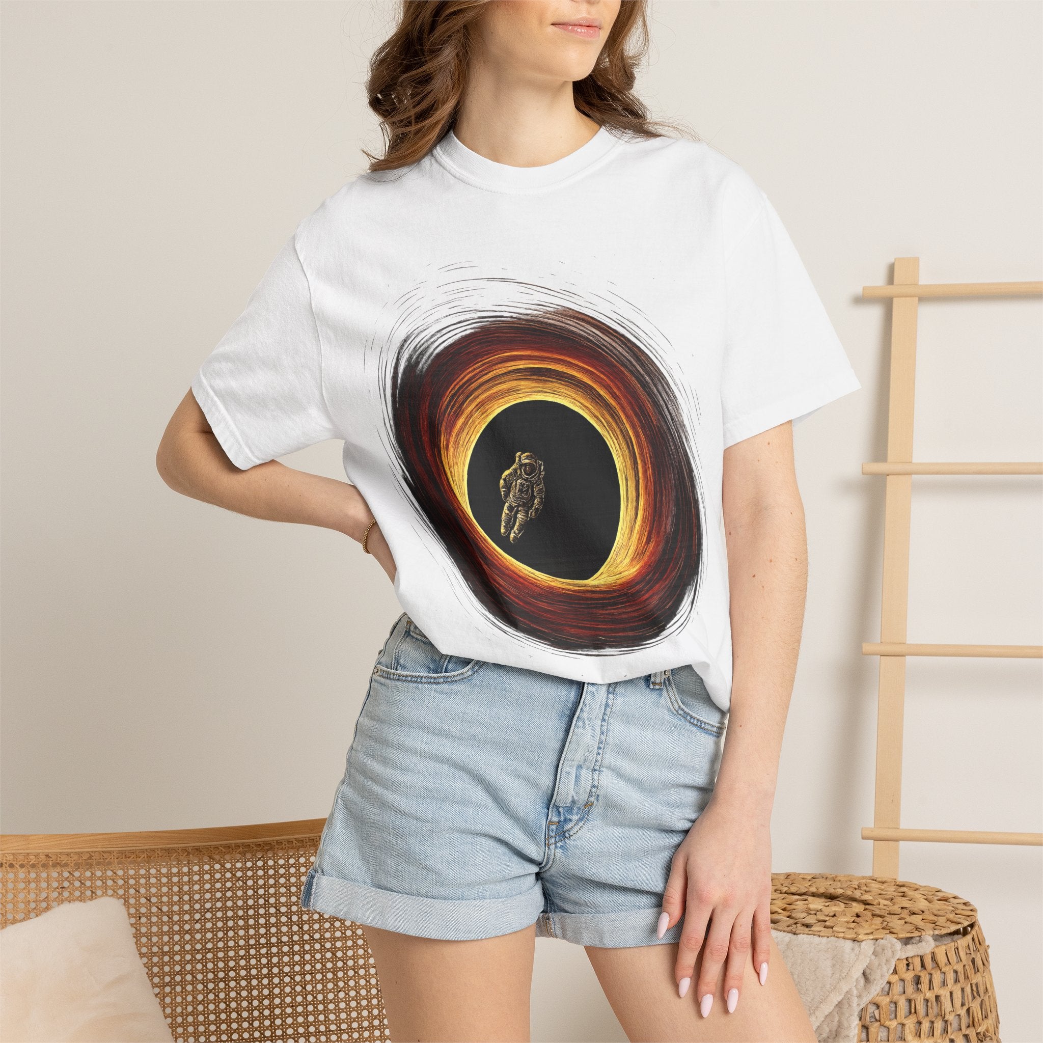 Astronaut Black Hole Graphic Tee