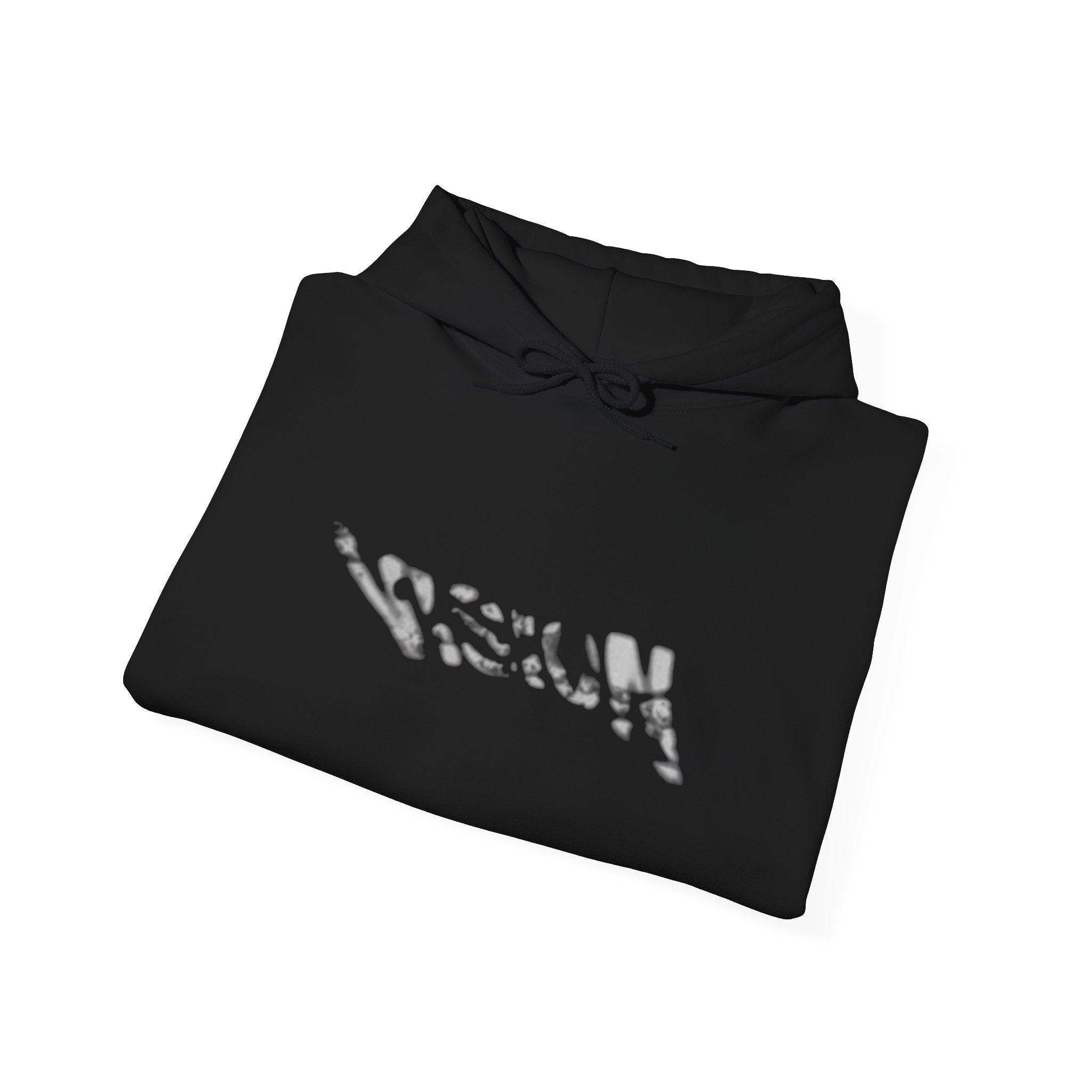 Vision Black Unisex Hoodie Distressed Graphic